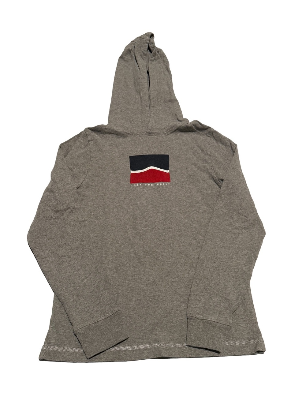 Vans Kids Of the‎ Wall Gray Hoodie with Red & Navy Logo Small